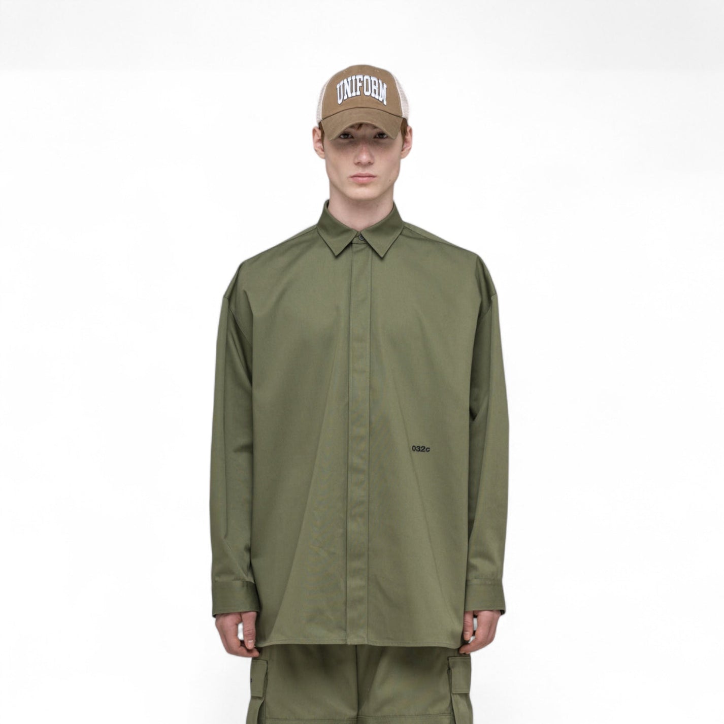 032C "STEAMING OPTIONAL" OVERSIZED SHIRT - 032C