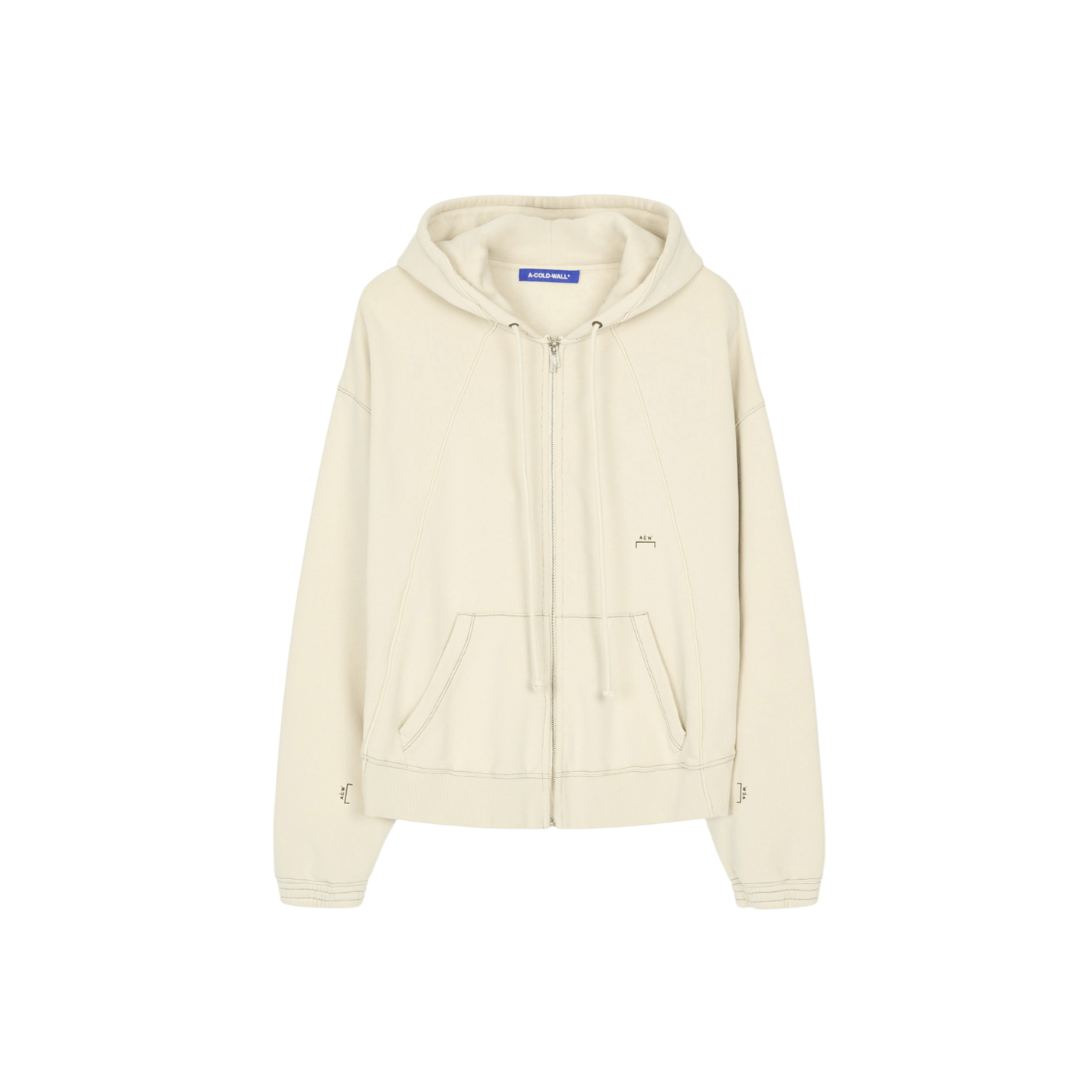 A - COLD - WALL Millbank Zip Hoodie Bone - A - COLD - WALL