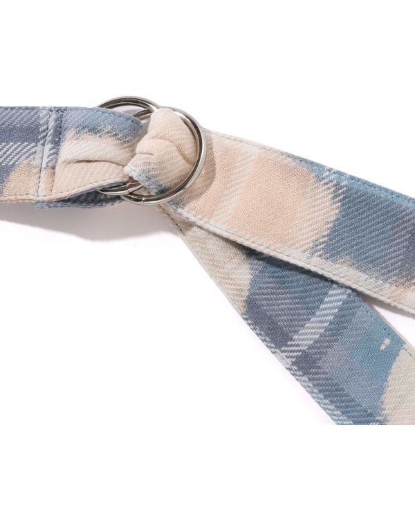 Bape Bleached Blue Check Furoshiki Bag - A Bathing Ape