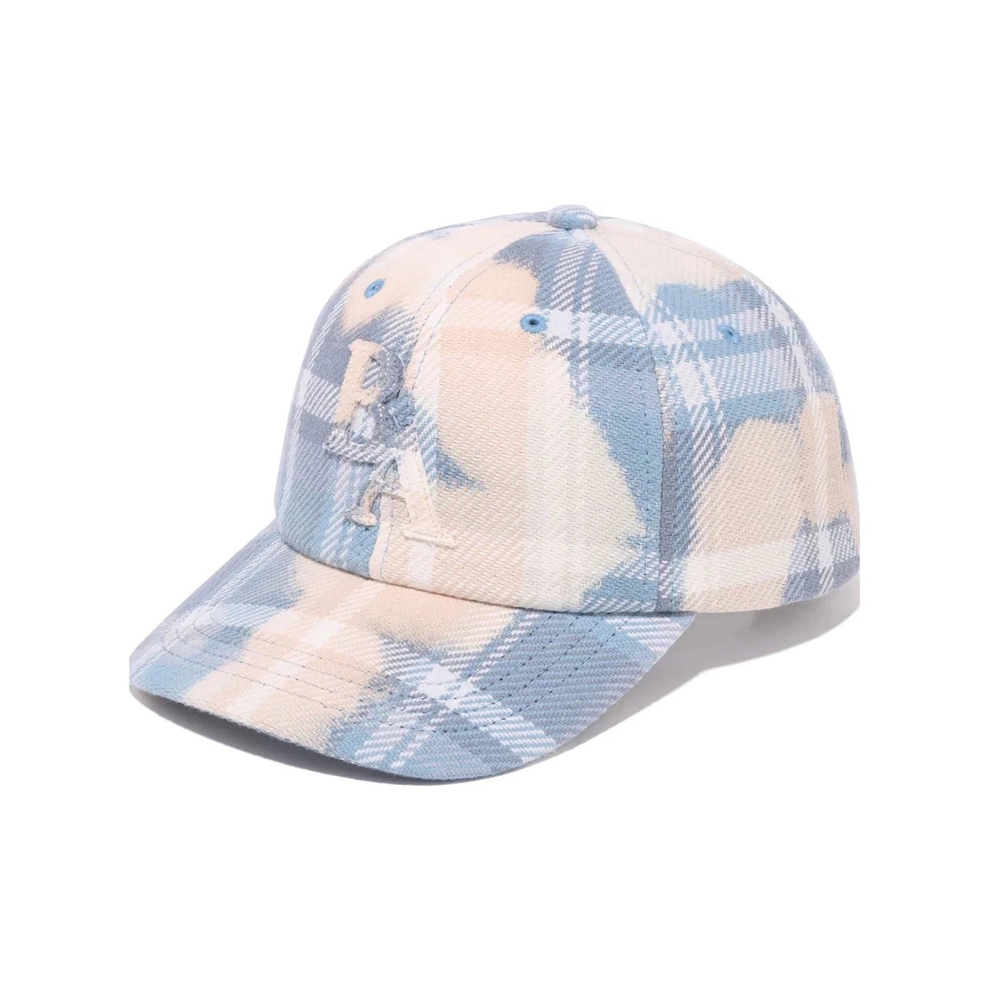 Bape Bleached Blue Check Panel Cap - A Bathing Ape