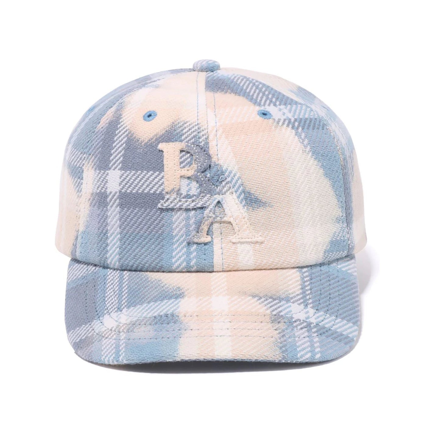 Bape Bleached Blue Check Panel Cap - A Bathing Ape