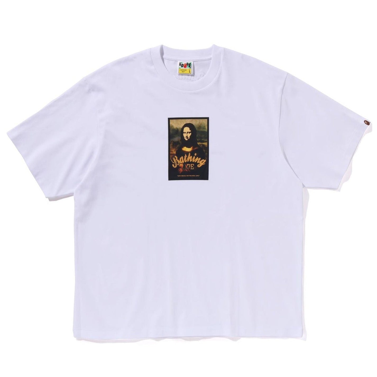 Bape Mona Lisa Art Print Relaxed T-Shirt - A Bathing Ape