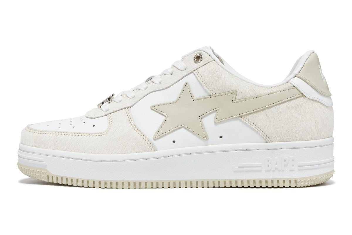 Bape Sta Beige Calf Hair - A Bathing Ape