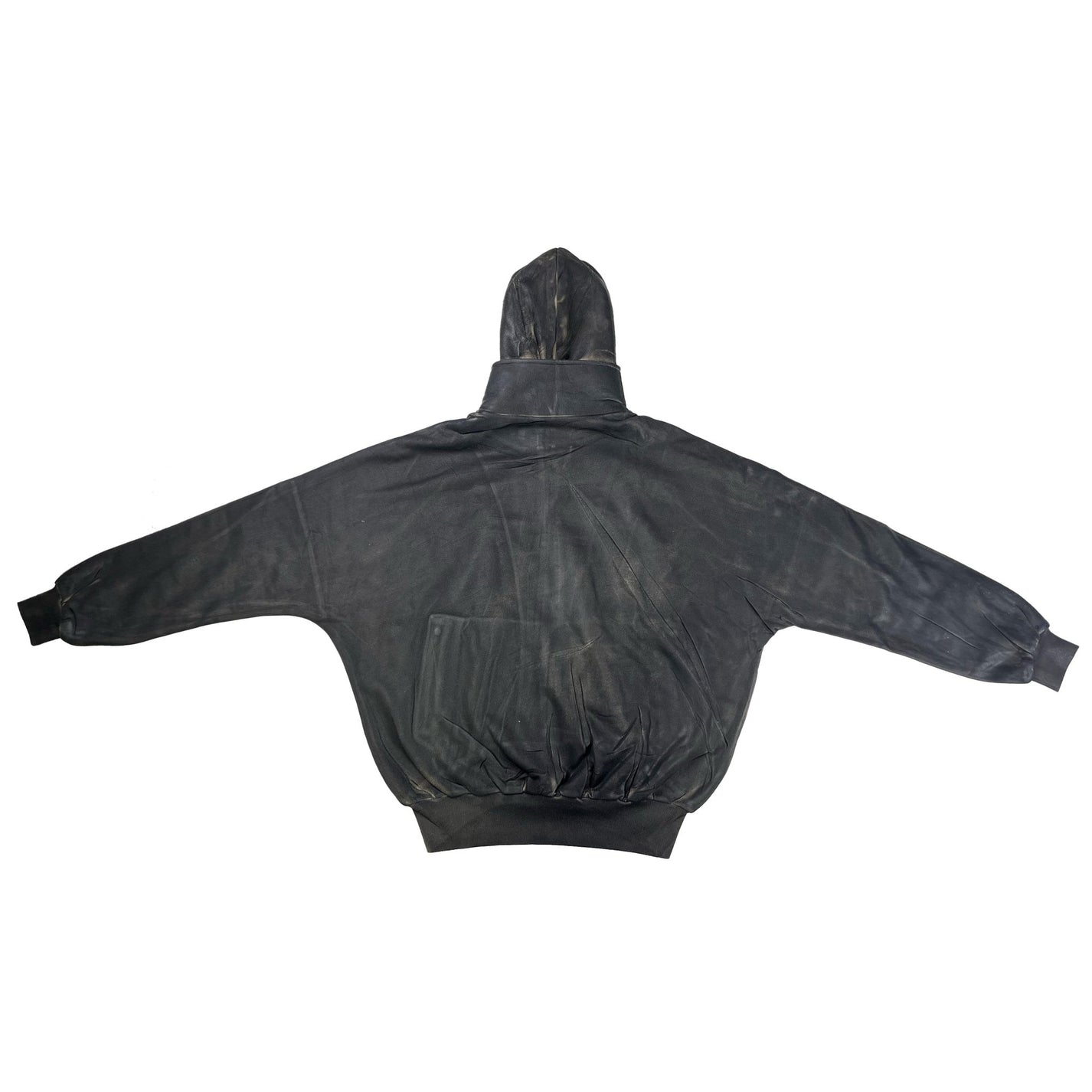 DINGYUNG ZHANG Coated Zip Hoodie - DINGYUNG ZHANG