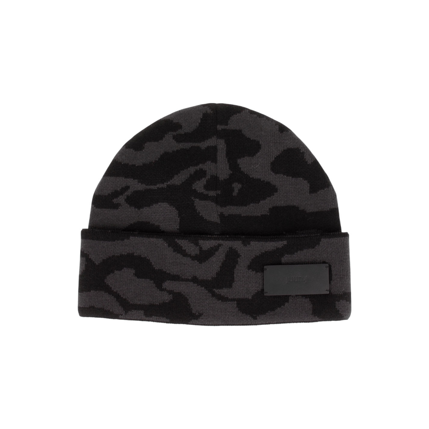 Juun.J Camouflage Pattern Double - Folded Wool Blend Beanie - Juun.J