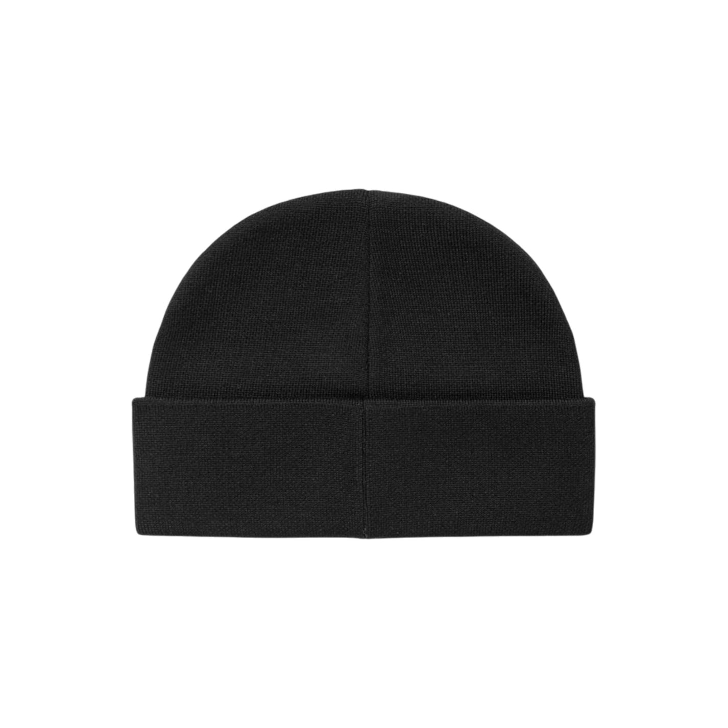 Juun.J Leather Patched Wool Solid Beanie - Juun.J