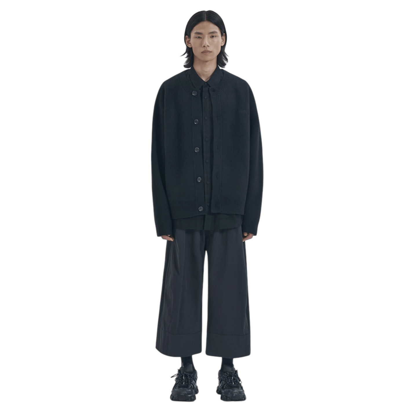 Juun.J Wool Knit Collarless Cardigan - Juun.J