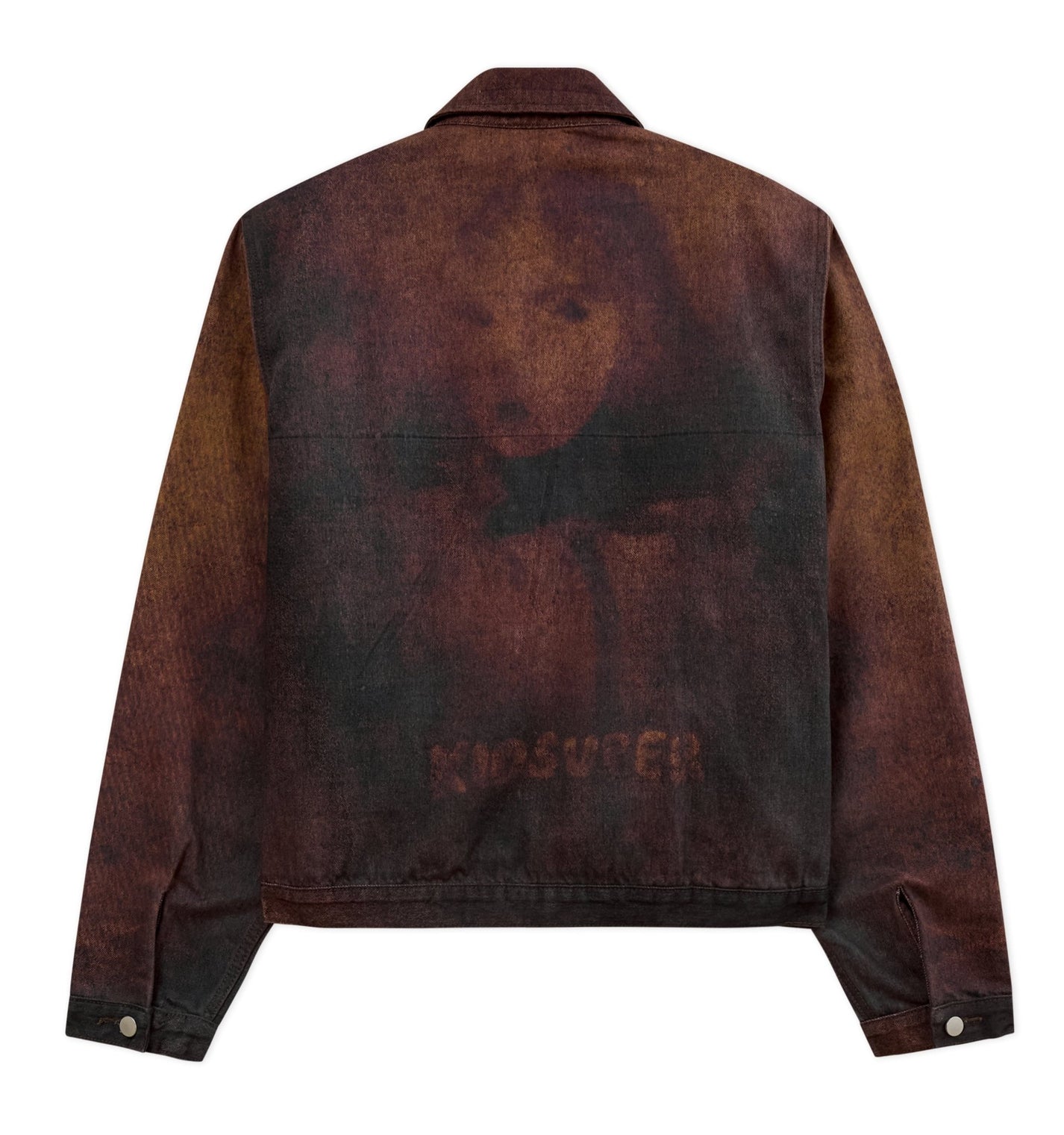 Kidsuper Studios Printed Distressed Coat Burnt Red - Kidsuper Studios