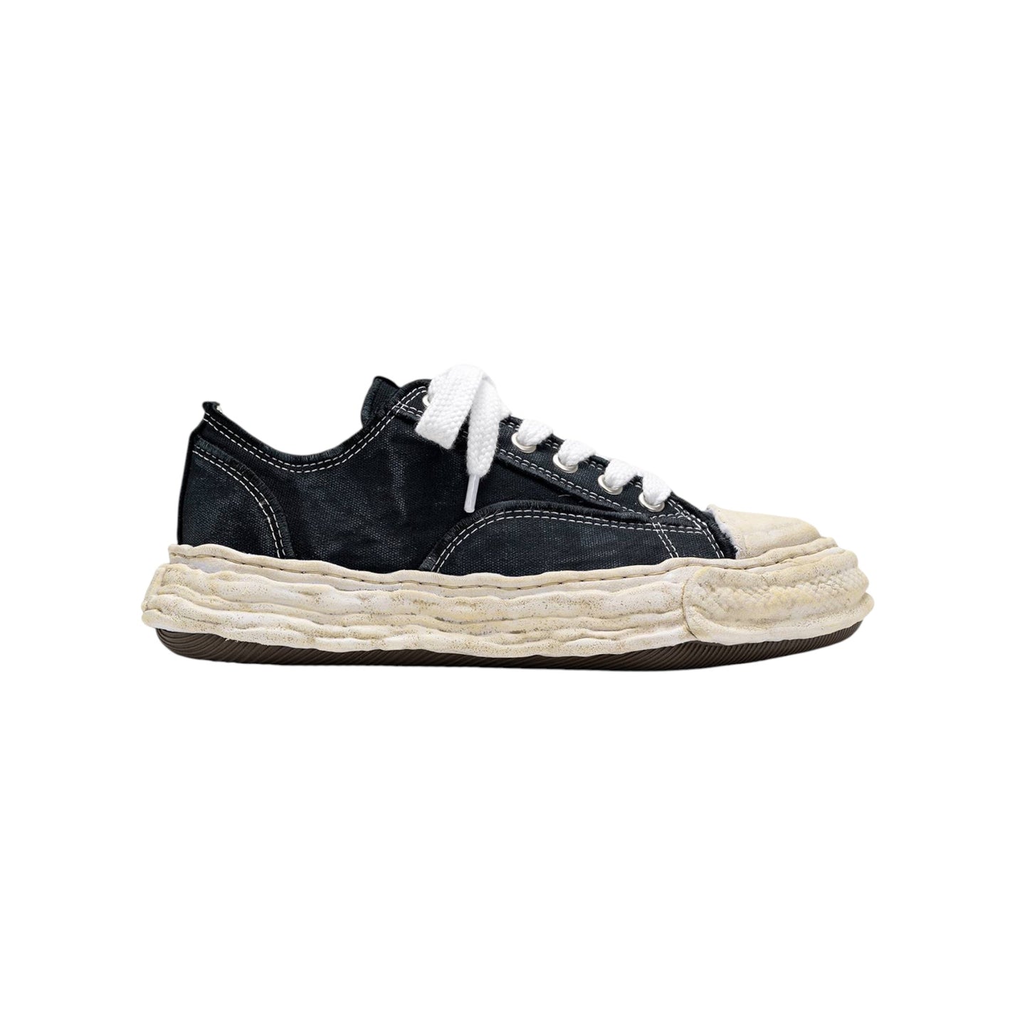 Maison MIHARA YASUHIRO"PETERSON23" Vintage Effect Canvas Low - top Sneaker - Maison MIHARA YASUHIRO