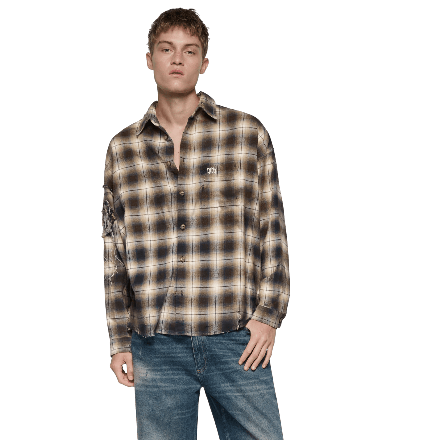 Misbhv Check Button Up Shirt - MISBHV