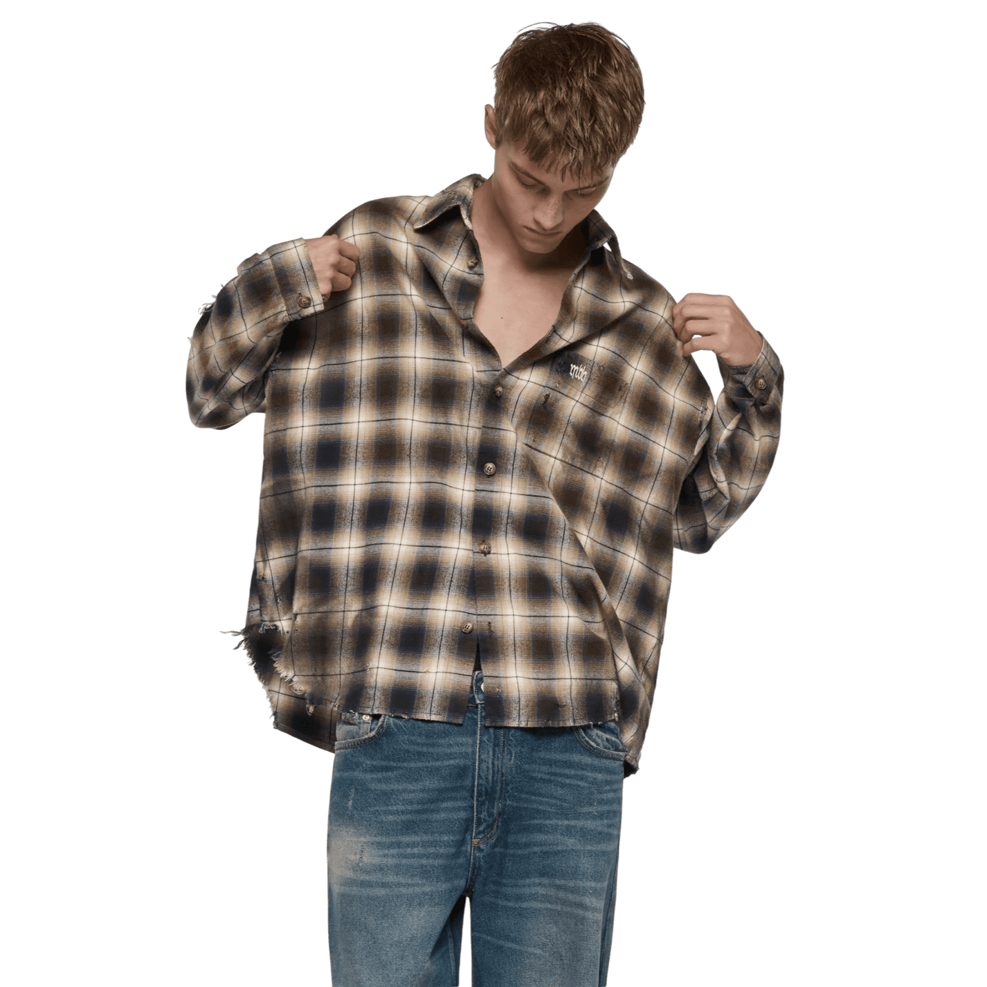 Misbhv Check Button Up Shirt - MISBHV