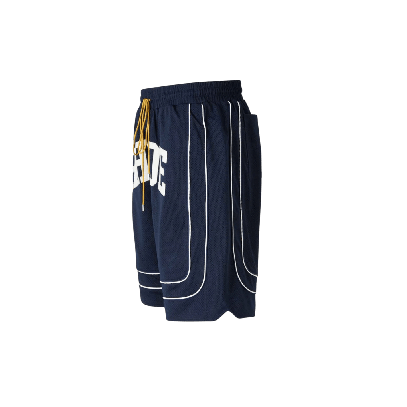 Rhude Baggy Collegiate Logo Shorts - Rhude