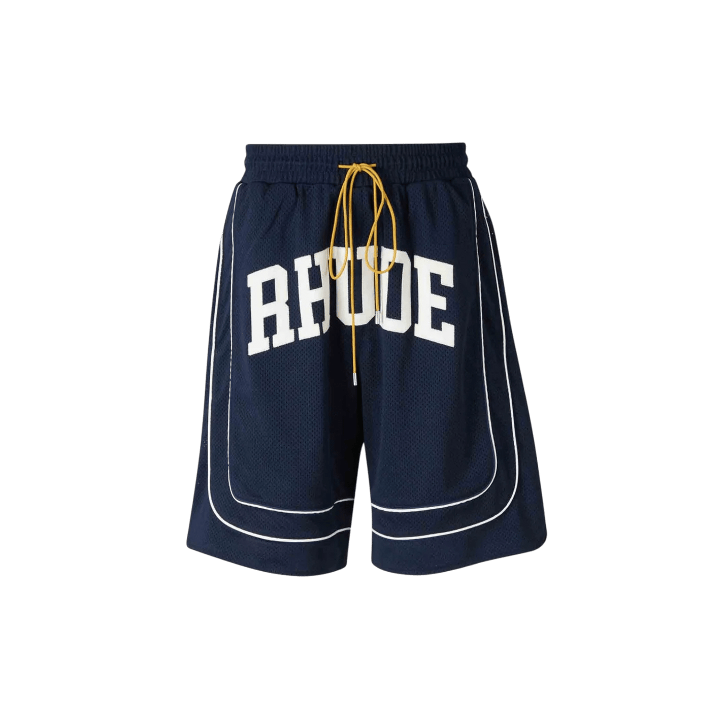 Rhude Baggy Collegiate Logo Shorts - Rhude