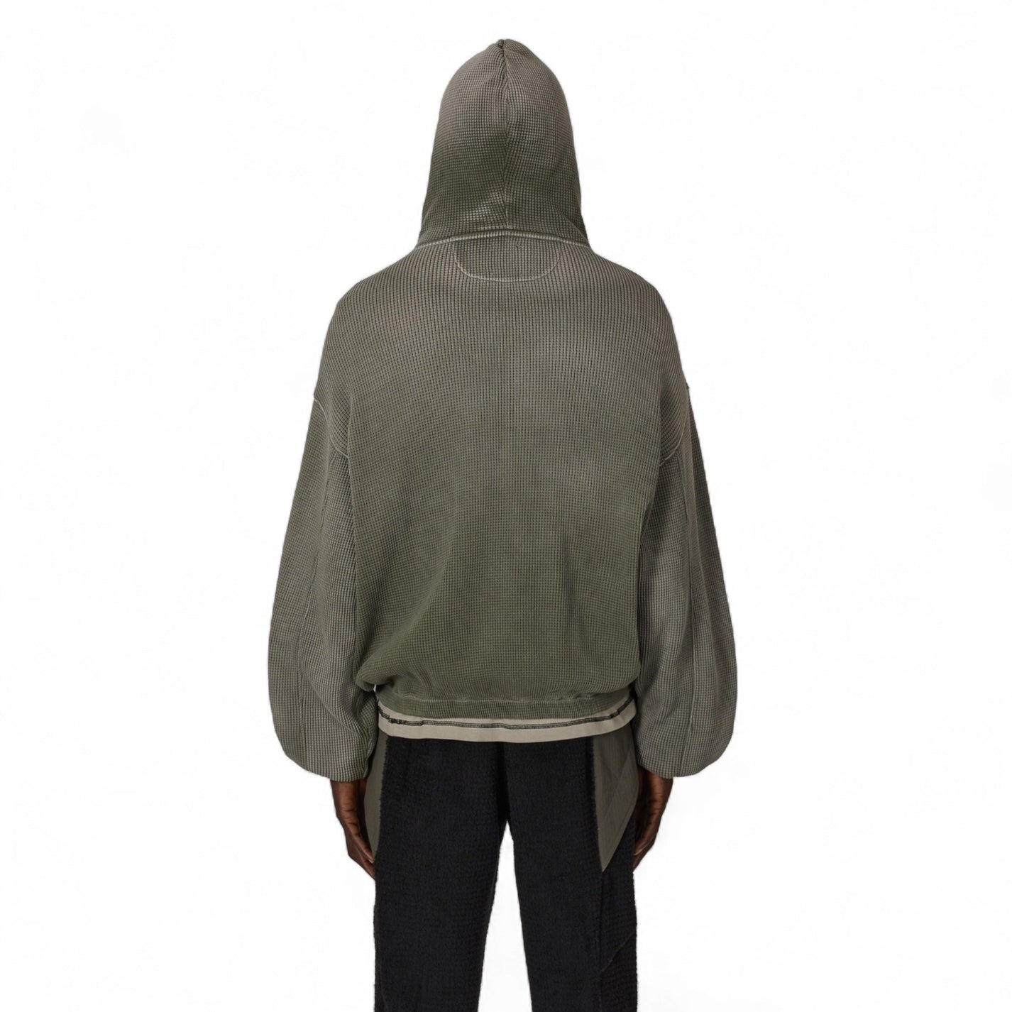 ROA Bee Sun Faded Waffle Zip Up Hoodie - ROA