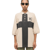 032C Fainting Cross Oversized Polo Shirt - 032C