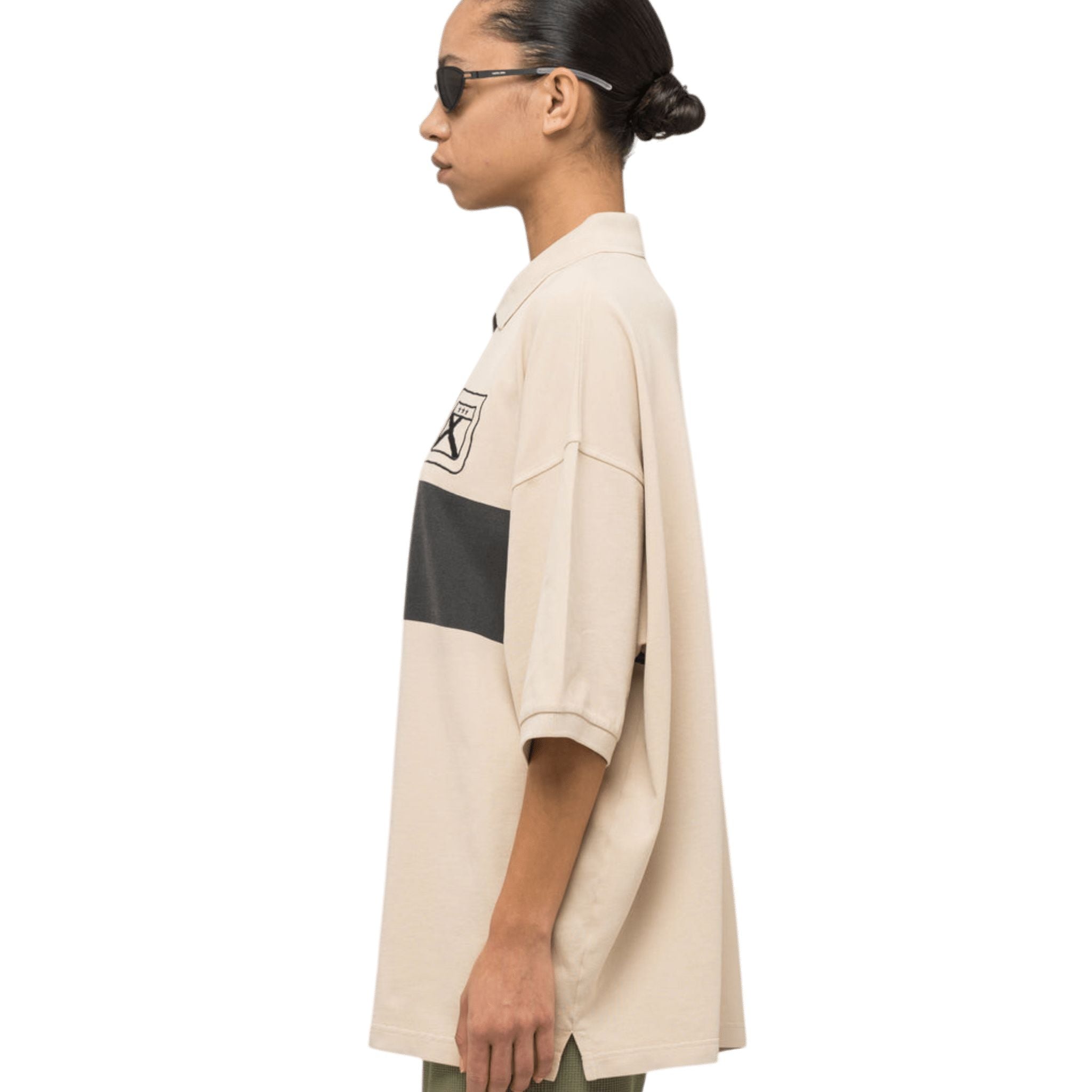 032C Fainting Cross Oversized Polo Shirt - 032C