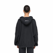 032C &quot;FAITHLESS&quot; OVERSIZED HOODIE WASHED BLACK - 032C