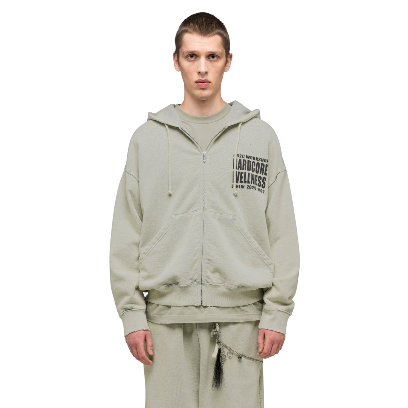 032C Hardcore Wellness Zip Up Hoodie - 032C