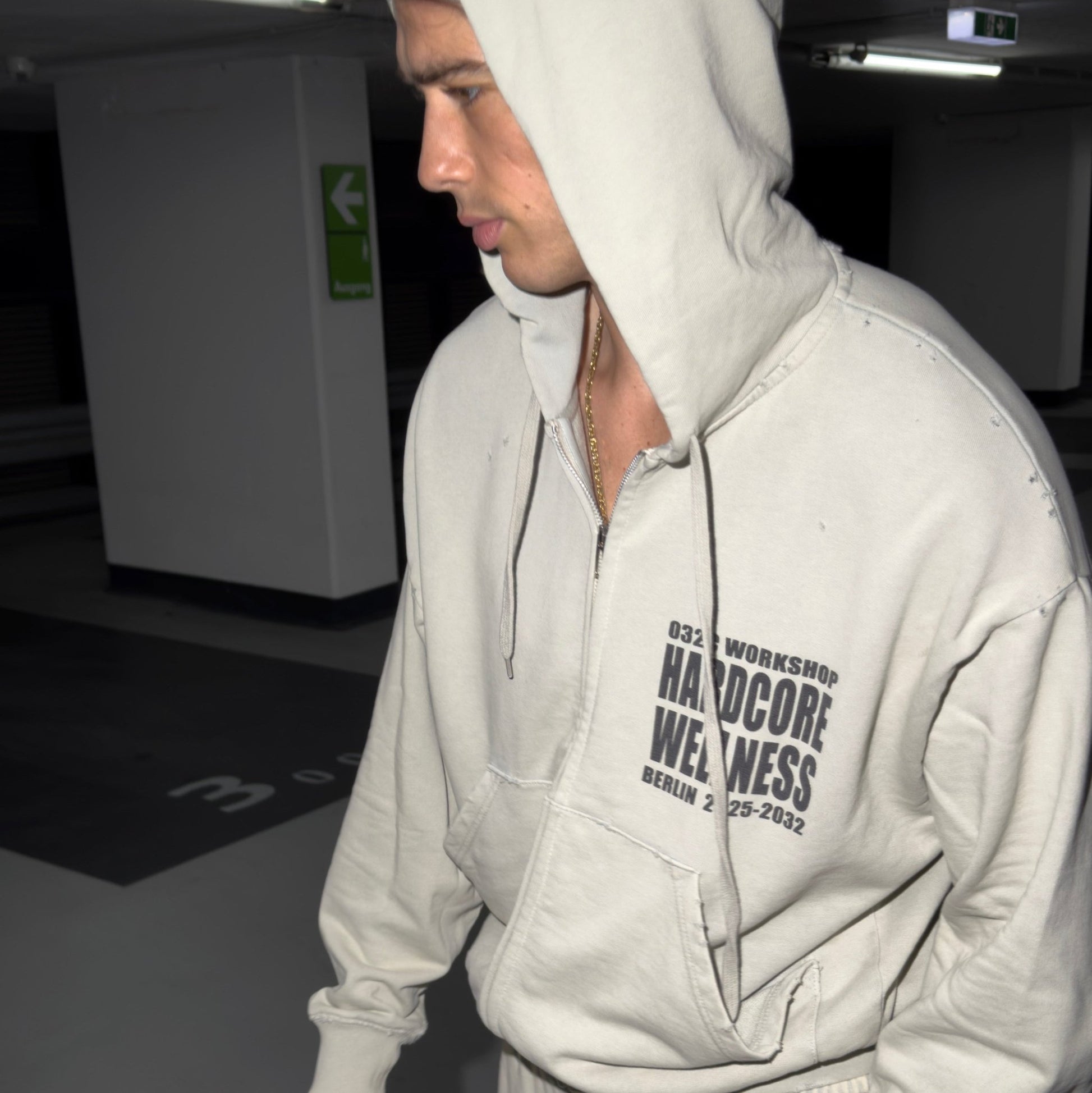 032C Hardcore Wellness Zip Up Hoodie - 032C