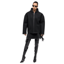 032C Neoprene Zip Up Hooded Jacket - 032C