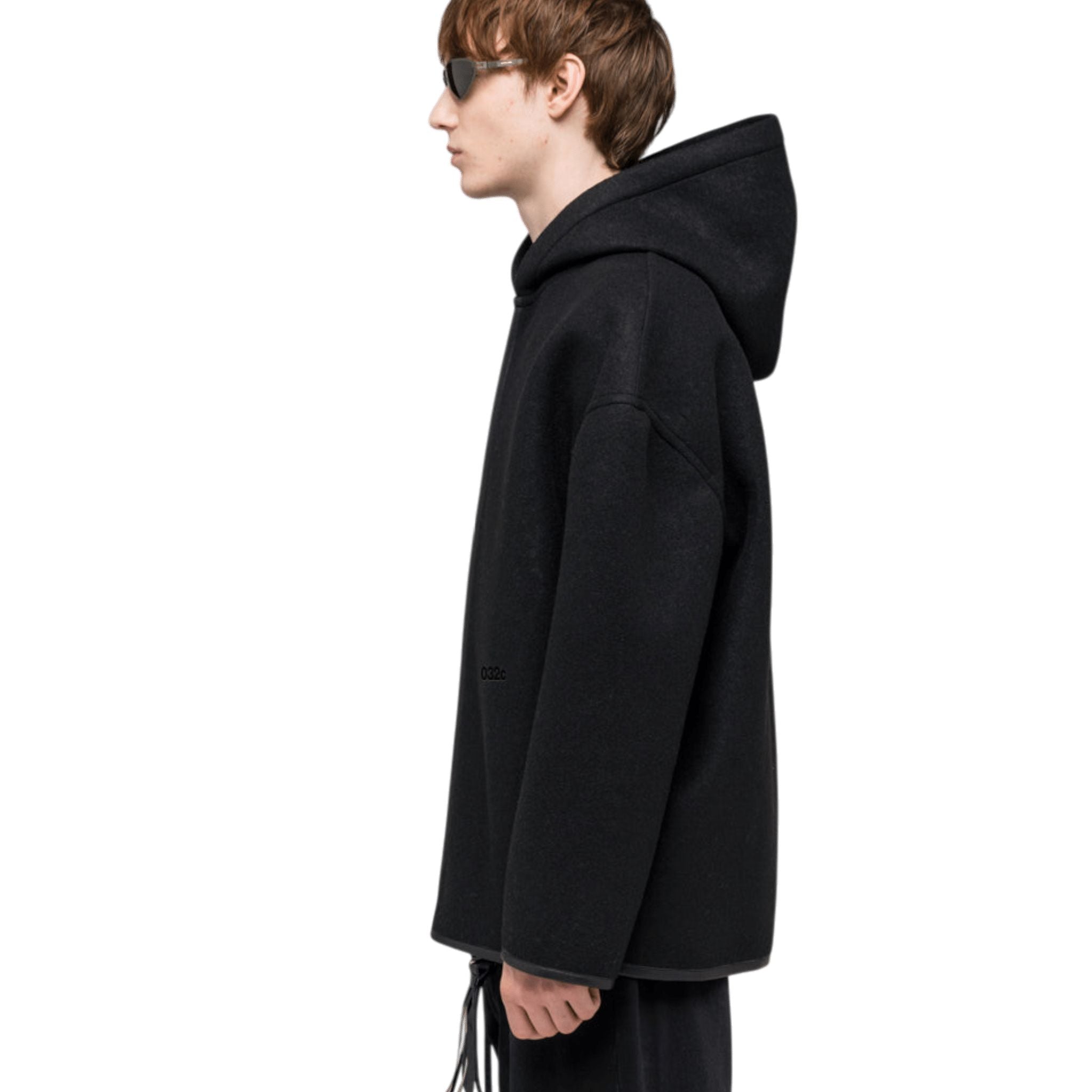 032C Neoprene Zip Up Hooded Jacket - 032C