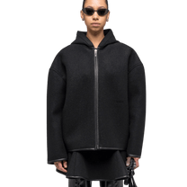 032C Neoprene Zip Up Hooded Jacket - 032C