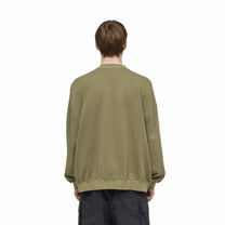 032C &quot;NO FUN&quot; OVERSIZED CREWNECK - 032C