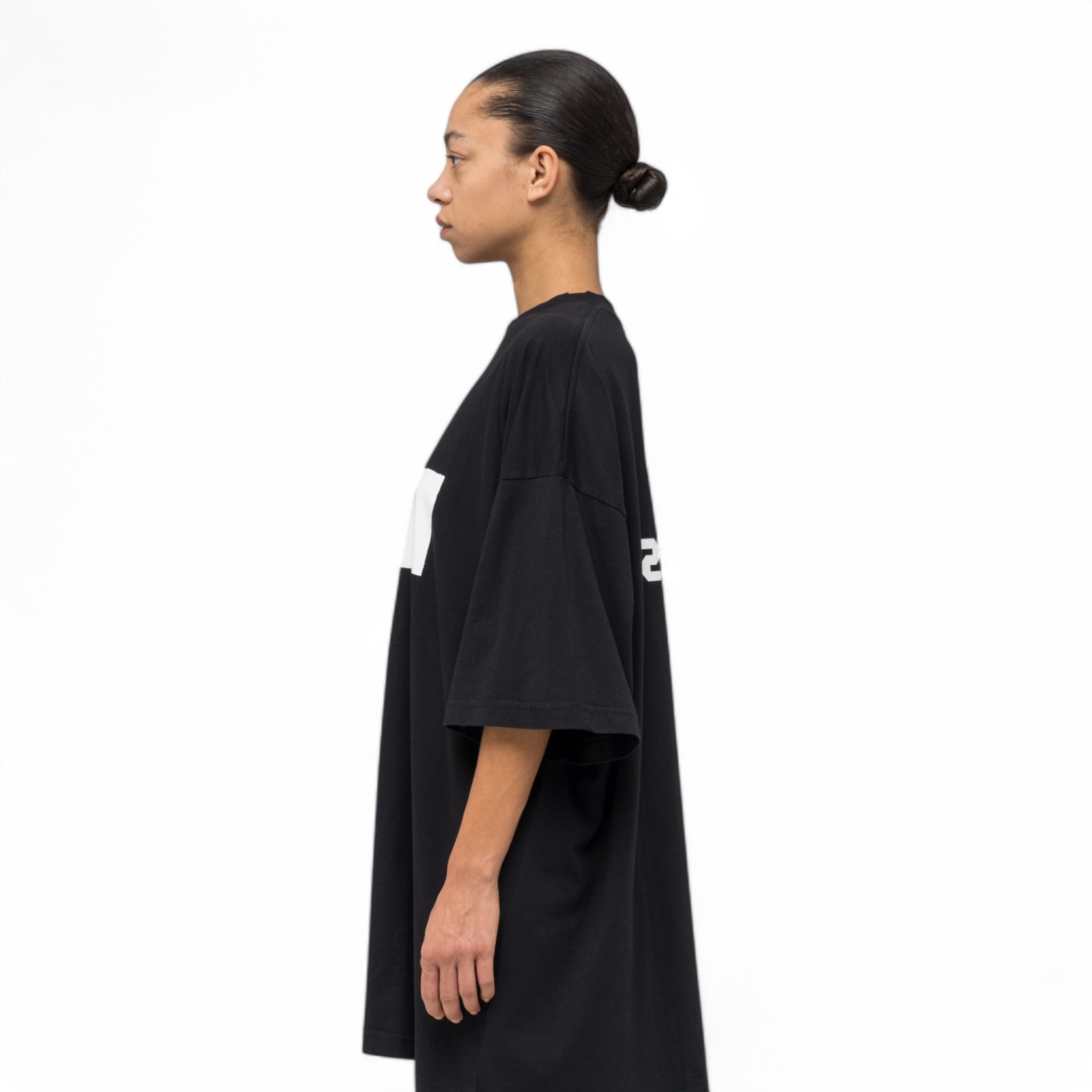 032C &quot;POINT ZERO&quot; OVERSIZED T - SHIRT WASHED BLACK - 032C
