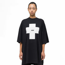 032C &quot;POINT ZERO&quot; OVERSIZED T - SHIRT WASHED BLACK - 032C