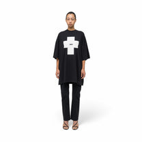 032C &quot;POINT ZERO&quot; OVERSIZED T - SHIRT WASHED BLACK - 032C