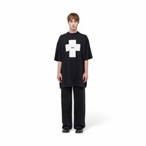 032C &quot;POINT ZERO&quot; OVERSIZED T - SHIRT WASHED BLACK - 032C