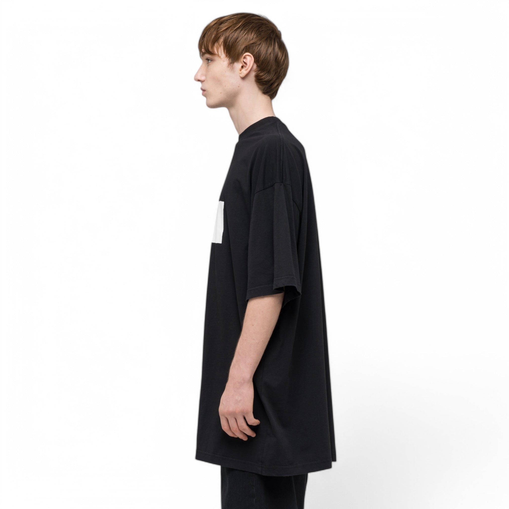 032C &quot;POINT ZERO&quot; OVERSIZED T - SHIRT WASHED BLACK - 032C