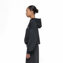 032C &quot;ROUTINE&quot; ZIP HOODIE WASHED BLACK - 032C