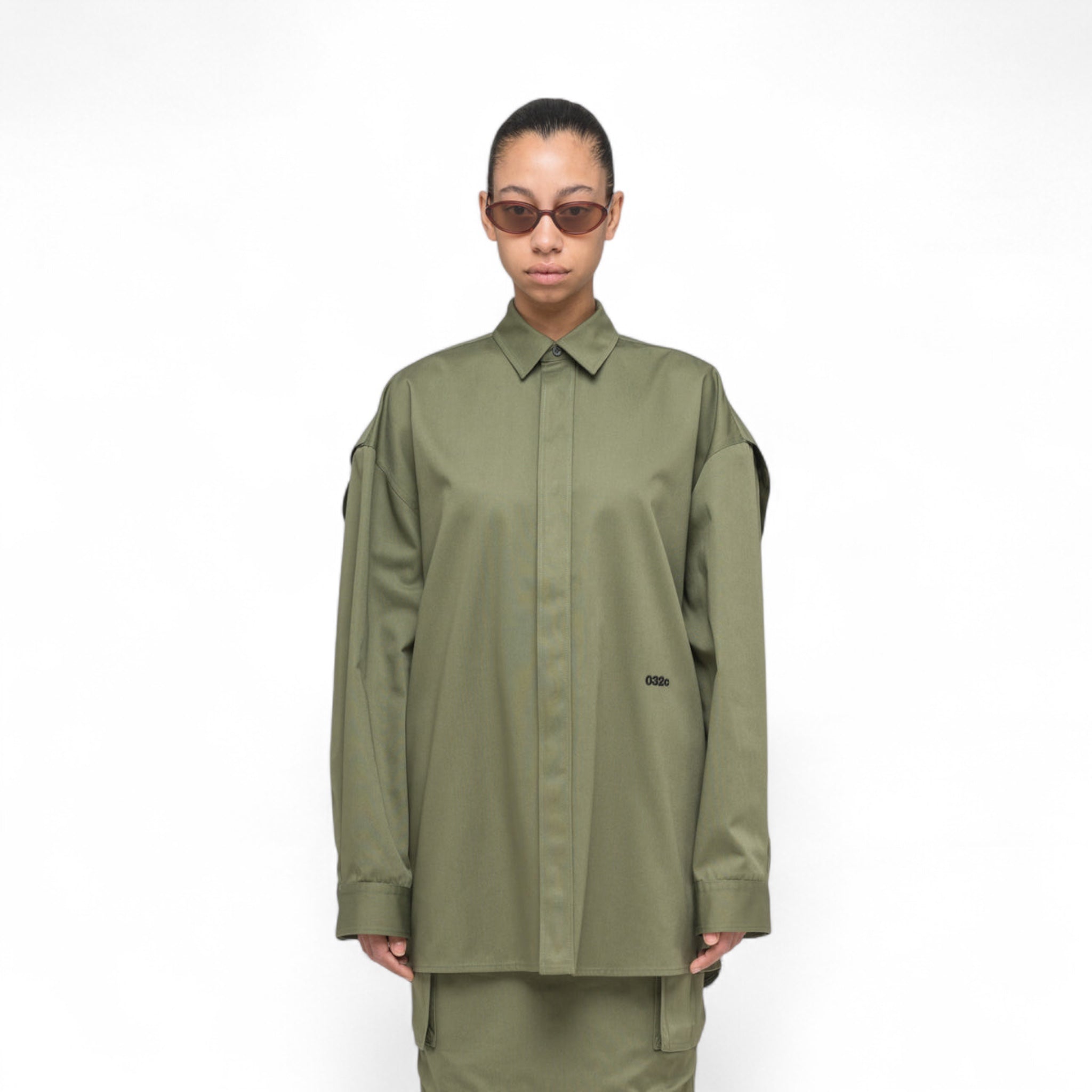 032C "STEAMING OPTIONAL" OVERSIZED SHIRT - 032C
