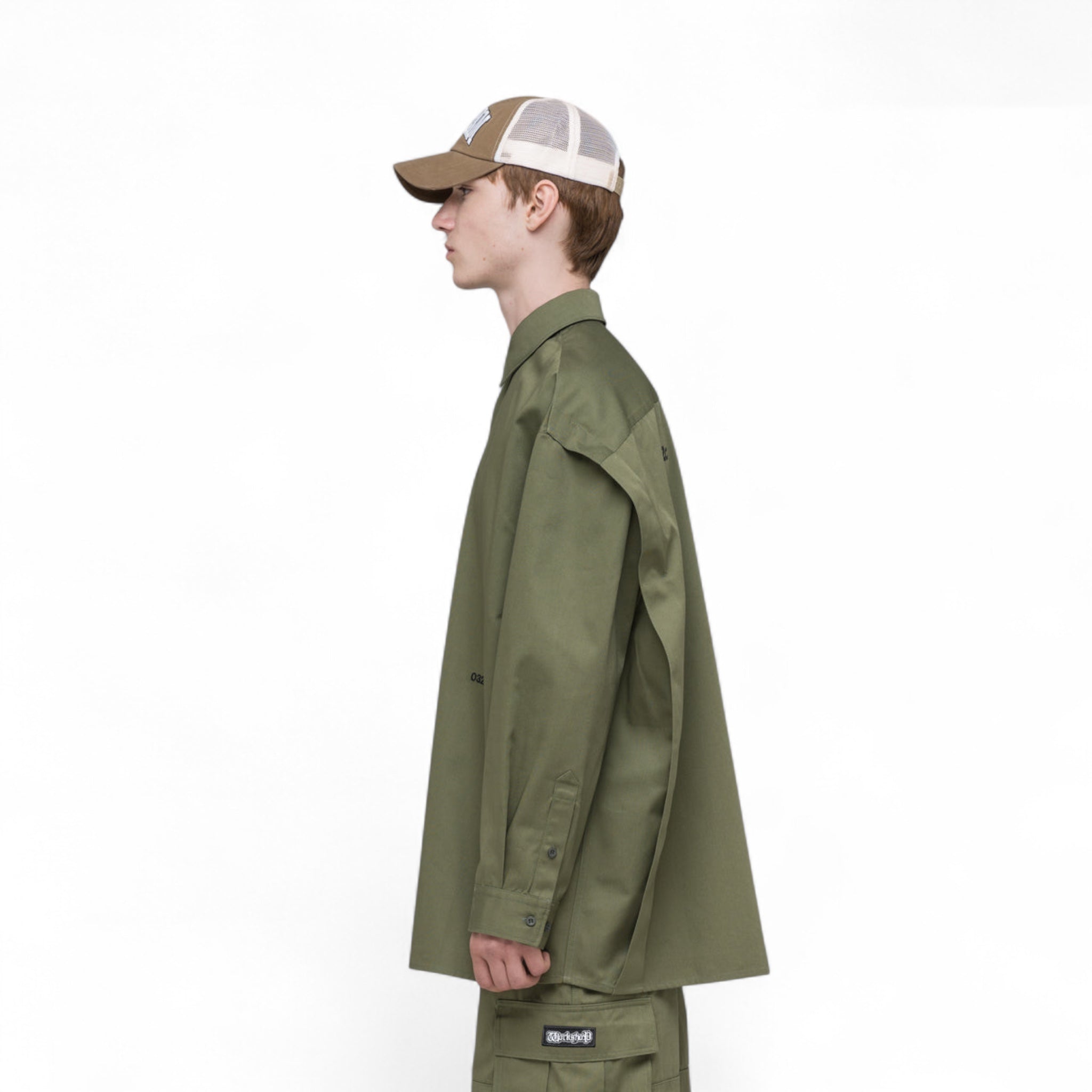 032C "STEAMING OPTIONAL" OVERSIZED SHIRT - 032C