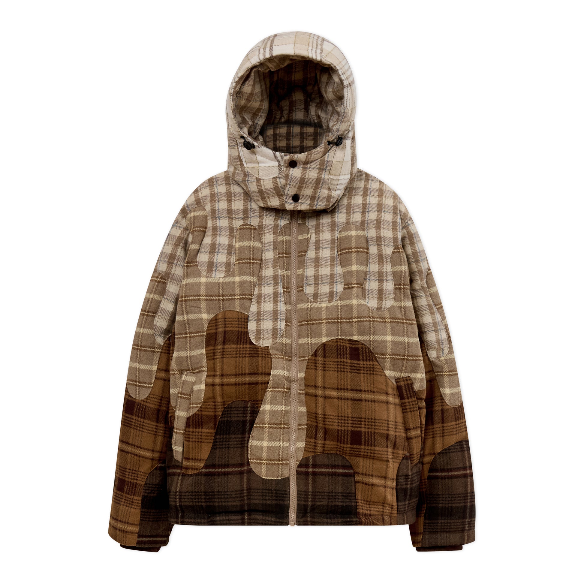 KidSuper Neapolitan Flannel Puffer Jacket