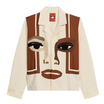KidSuper Studios Face Camp Collar Button Up Longsleeve - Cream