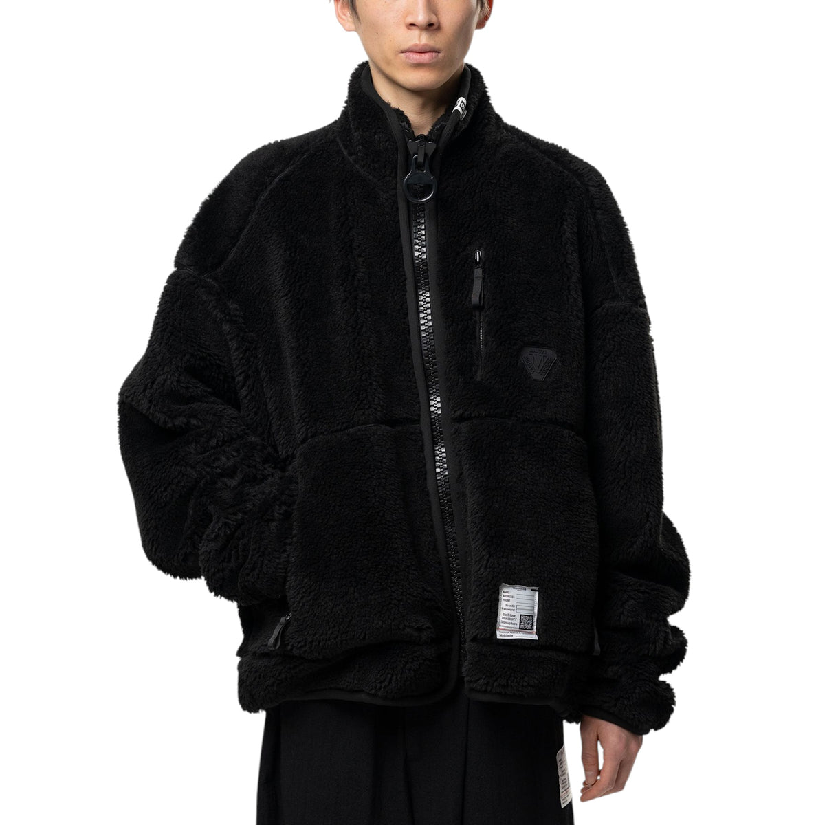 Maison MIHARA YASUHIRO Wide Back Boa Jacket Black