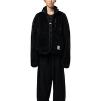 Maison MIHARA YASUHIRO Wide Back Boa Jacket Black
