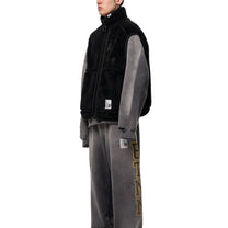 Maison MIHARA YASUHIRO Wide Back Boa Vest Black