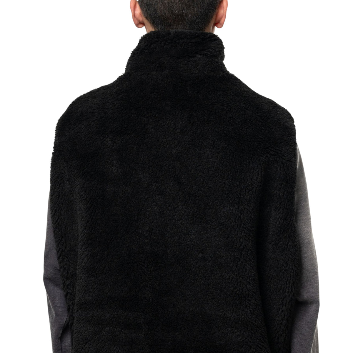 Maison MIHARA YASUHIRO Wide Back Boa Vest Black