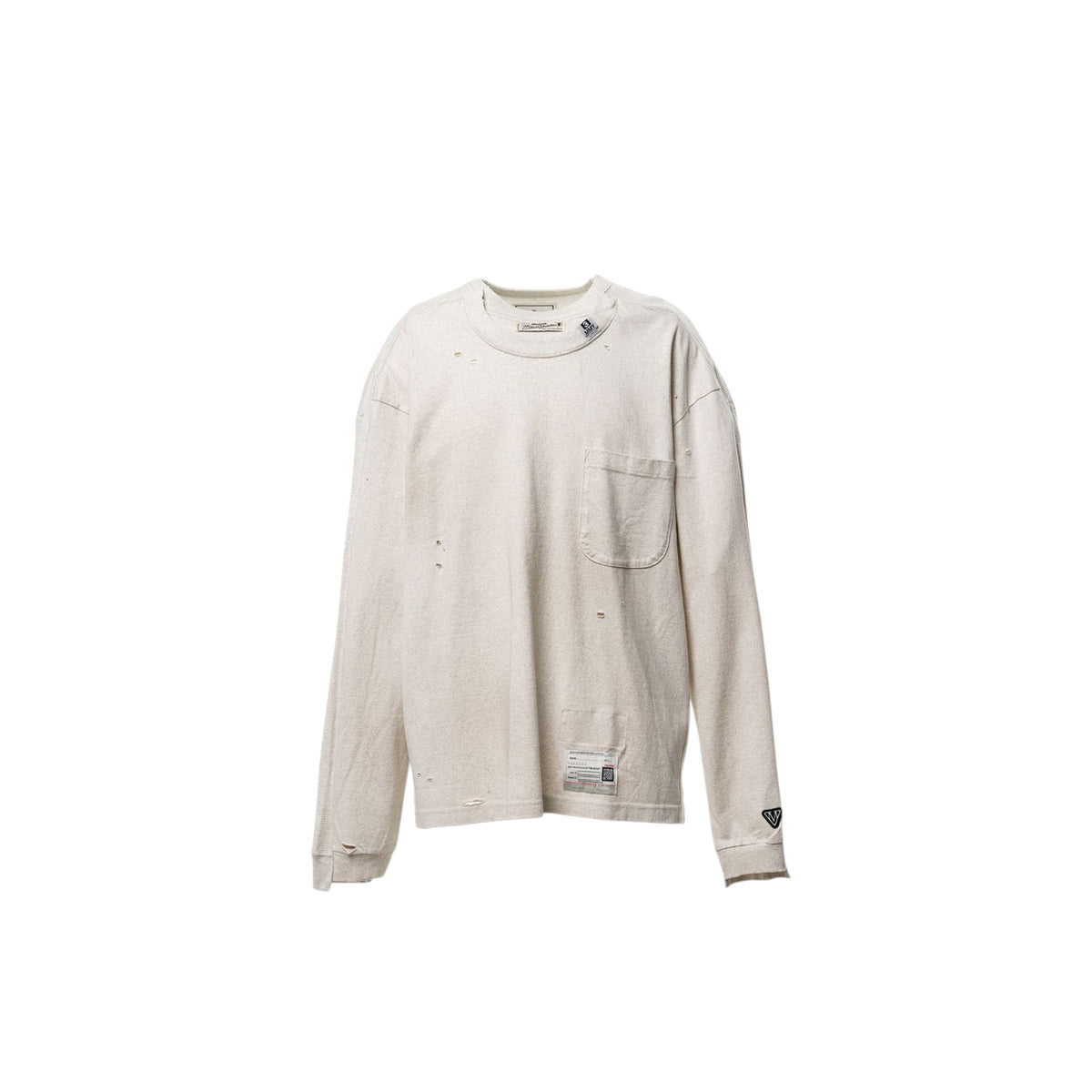Maison MIHARA YASUHIRO Thermal Combined Long Sleeve T-Shirt White