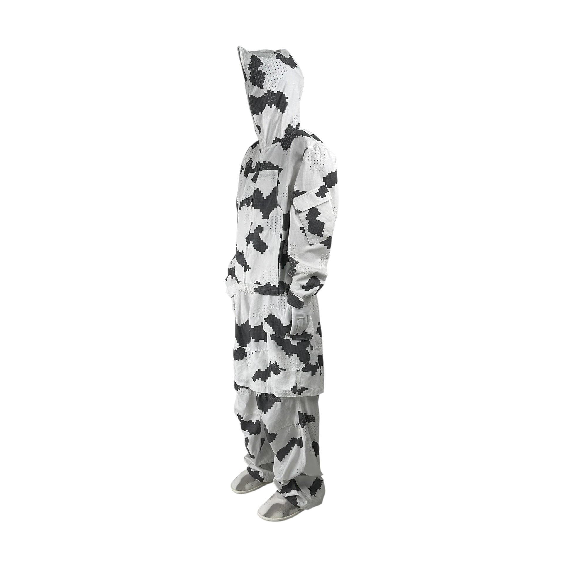 DINGYUNG ZHANG Grid Camo Utility Jacket