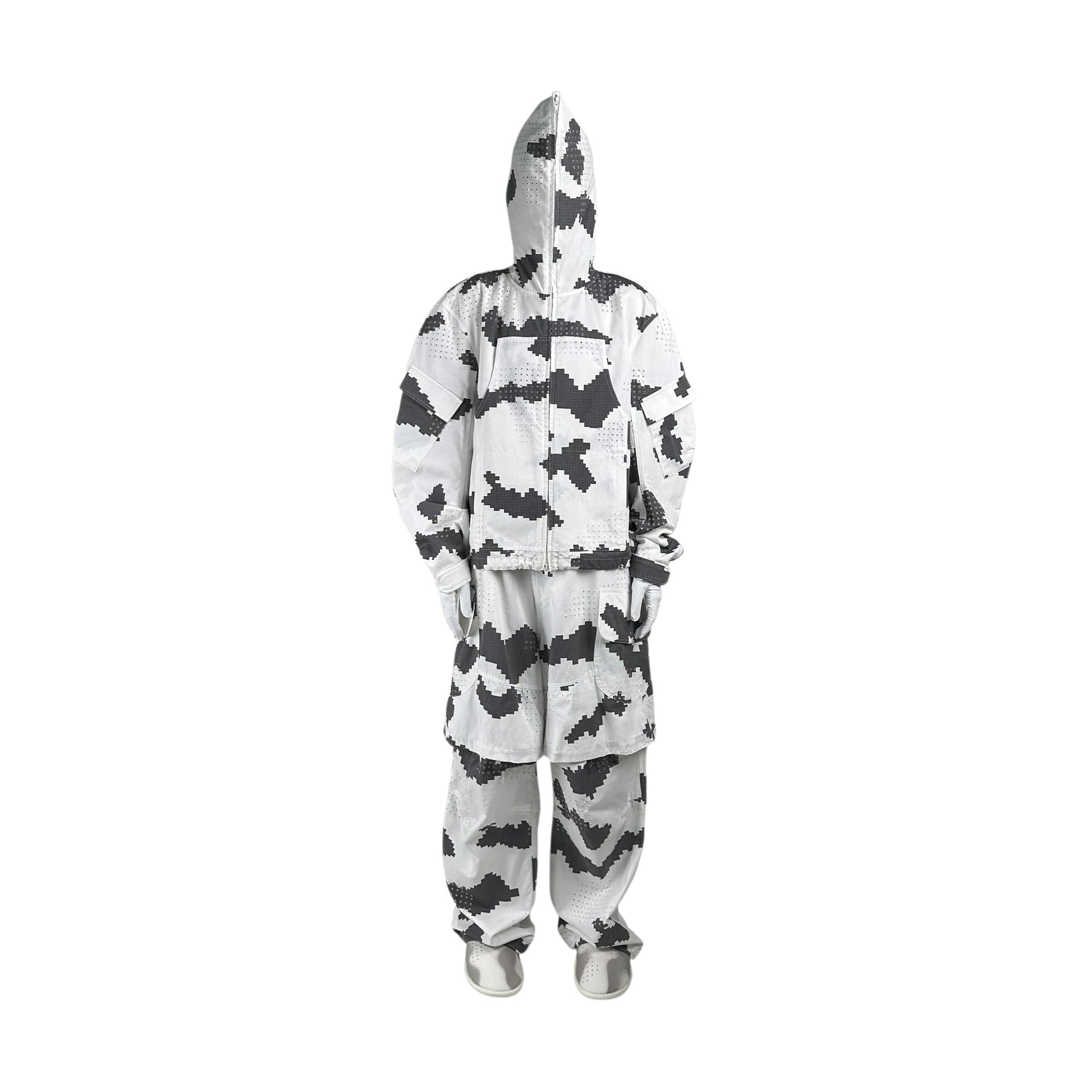 DINGYUNG ZHANG Grid Camo Utility Jacket