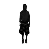 DINGYUN ZHANG Crew Hoodie Slim Fit Black