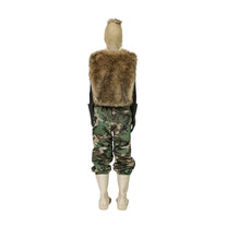 DINGYUN ZHANG Reversible Faux Fur Gilet Coyote