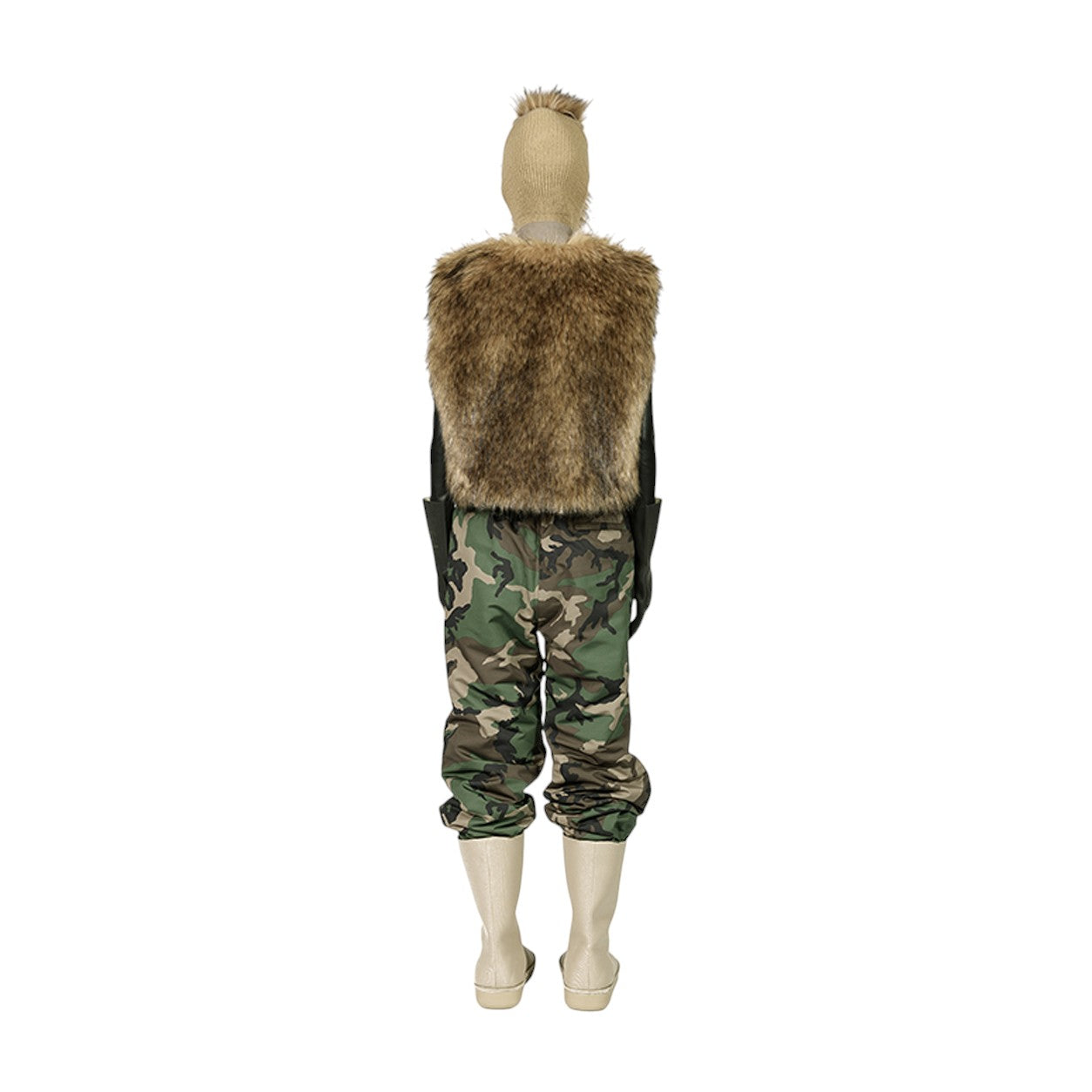 DINGYUN ZHANG Reversible Faux Fur Gilet Coyote