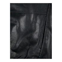 DINGYUN ZHANG Coated Zip Neck Sweatshirt Onyx