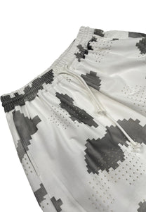 DINGYUNG ZHANG Grid Camo Court Shorts