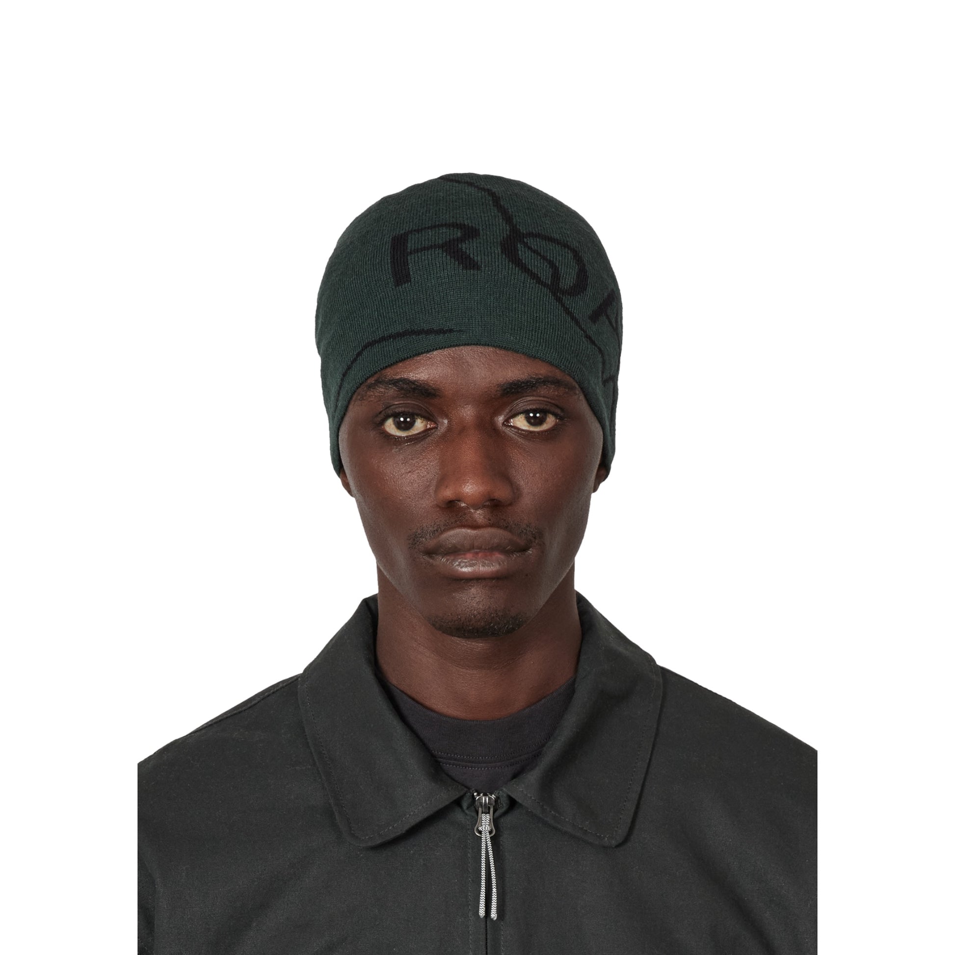 ROA Logo Wool Beanie Dark Green